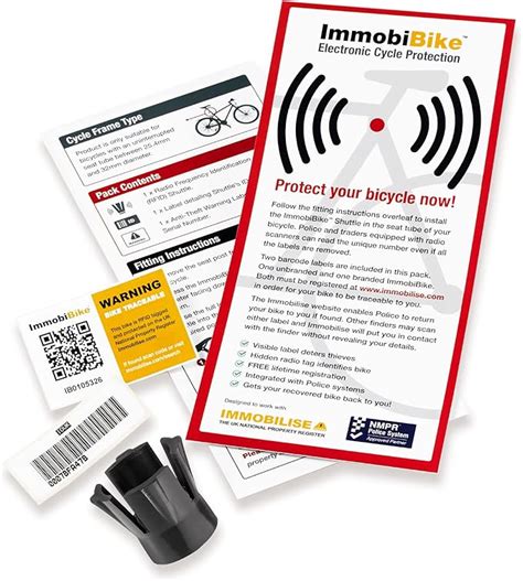 rfid bike tag|immobi bicycle security tag.